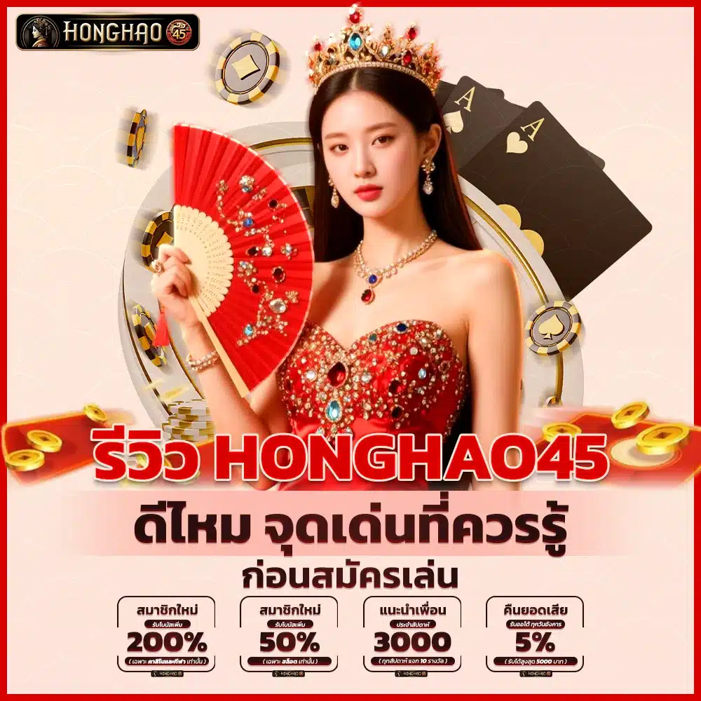รีวิว Honghao45 ดีไหม จุดเด่นที่ควรรู้ก่อนสมัครเล่น